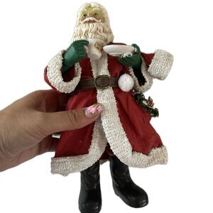 Vintage Clothtique By Possible Dreams Ltd 1997 Santa Drinking Tea Milk Figurine